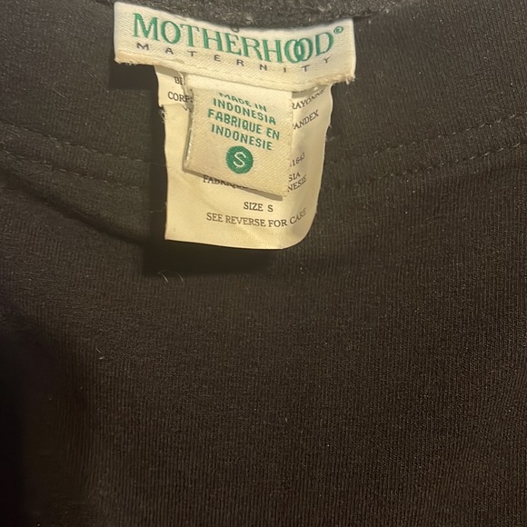 Motherhood Maternity black leggings with belly panel size small - Picture 6 of 10